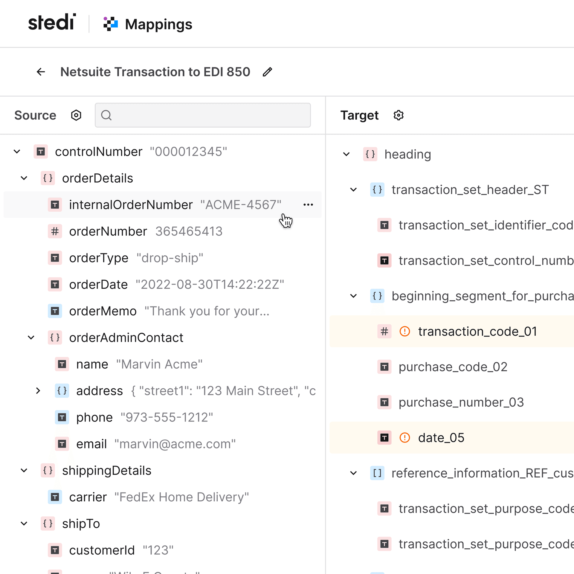 JSON transformation tool